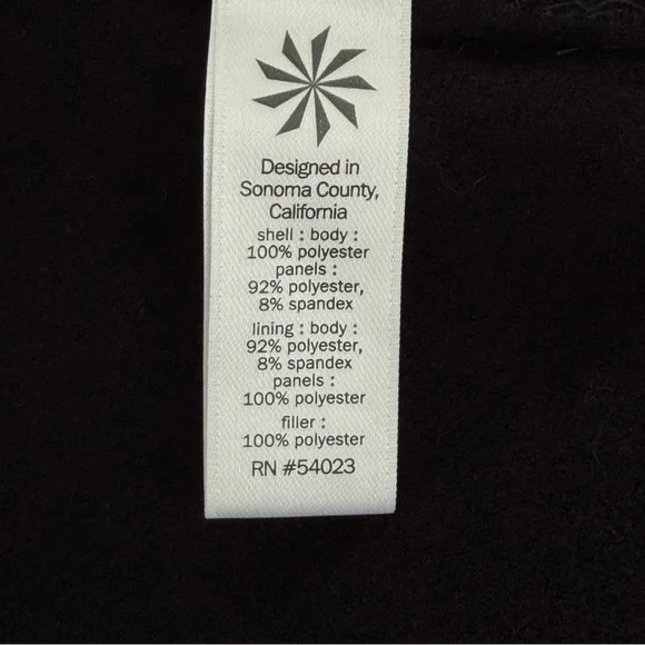 Athleta Black Sprinter Jacket Puffer Size Small - Picture 12 of 13